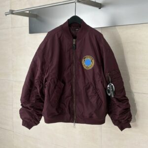 balenciaga bomber jacket black