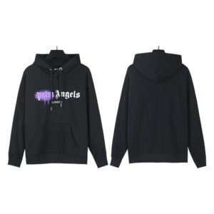 graffiti logo print hoodie