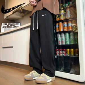 nike men's autumn sweatpants+white and black