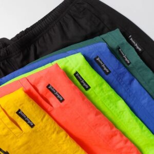 palm angels logo beach shorts