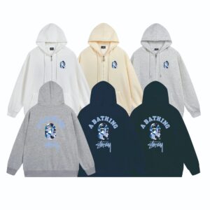 stussy hoodie unisex black