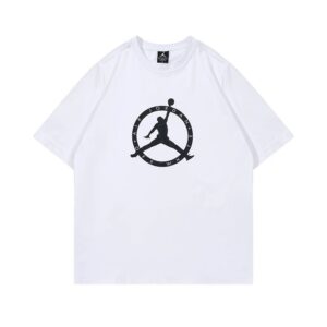 jordan 2025 spring printed t shirt（white and black）