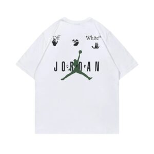 jordan 2025 spring printed t shirt（white and black）