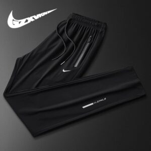 nike men's summer ice silk pants+black and gray
