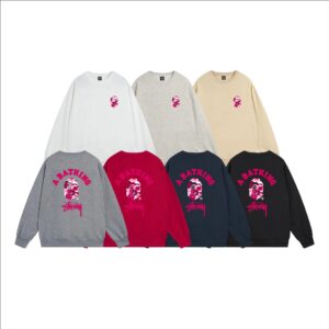 stussy black crew sweatshirt