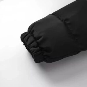 trapstar hooded puffer jacket black