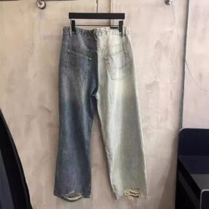 2024 patchwork flare jeans
