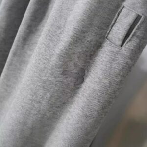 lencia checkered stitch pants gray