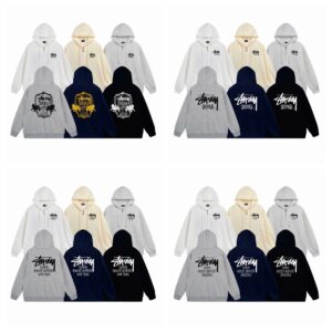 stussy letter print hoodie