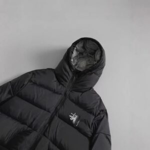 stussy hooded jacket black