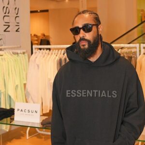 essentials logo hoodie