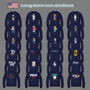 ralph lauren crewneck sweatshirt( white and blue)