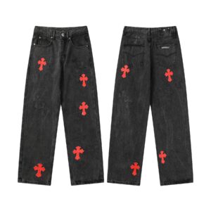 ​​chrome hearts relaxed cross jeans (multi wash)​