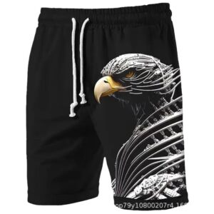 3d digital print shorts