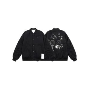 retro embroidered bomber jacket multi