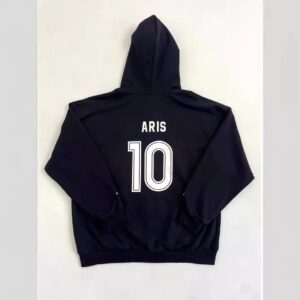 balenciaga zip hoodie black