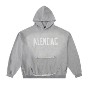 balenciaga tape hoodie, grey
