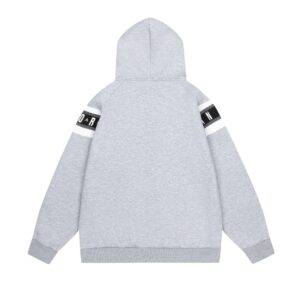 air jordan fleece hoodie 2025 (gray and black)
