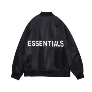 ​​essentials unisex moto jacket (triple black fw24)​