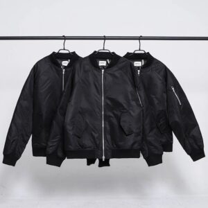 ​​essentials unisex moto jacket (triple black fw24)​