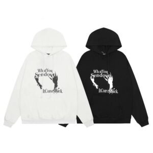 grailz trendy letter hoodie, multicolor