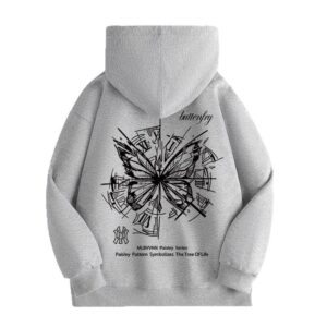 butterfly paisley hoodie