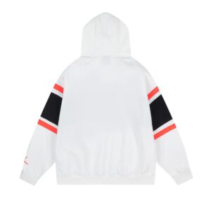 air jordan letter hoodie (white and black)