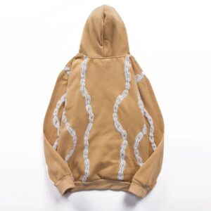 chain pattern hoodie