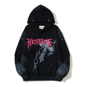 revenge graphic hoodie