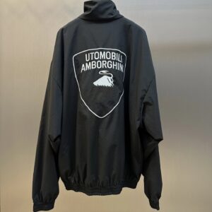 balenciaga embroidered jacket black