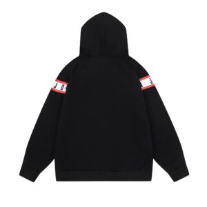 air jordan fleece hoodie 2025 (gray and black)