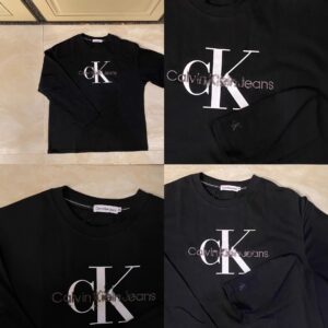 calvin klein unisex relaxed fit long sleeve tee (essential neutrals)