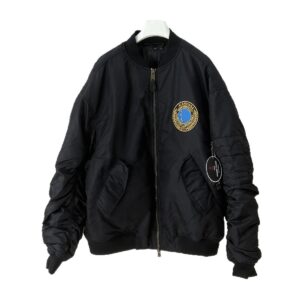 balenciaga bomber jacket black