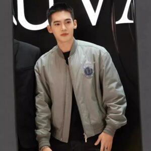 vintage embroidered bomber jacket