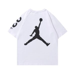 air jordan spring 2025 graphic t shirt （white and black）