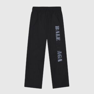 balenciaga logo tracksuit black