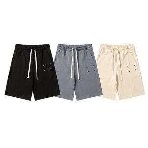 maison margiela embroidered shorts