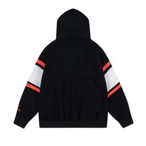air jordan letter hoodie (white and black)