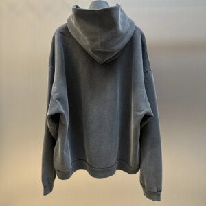 balenciaga printed hoodie grey