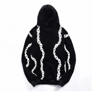 chain pattern hoodie