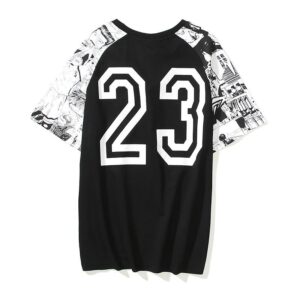 air jordan summer aj crewneck tee (white and black）