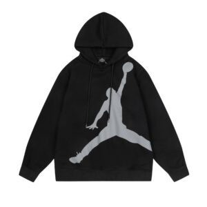jordan new release fleece hoodie（white and black）