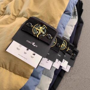 stone island down jacket multicolor