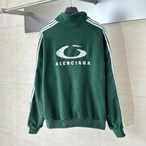balenciaga fleece jacket multi color