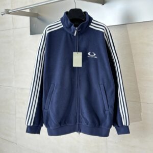 balenciaga fleece jacket multi color