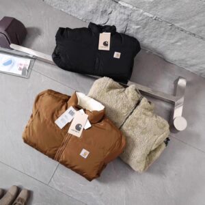 carhartt reversible fleece jacket multicolor