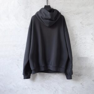 balenciaga logo hoodie black