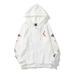 air jordan print hoodie jacket