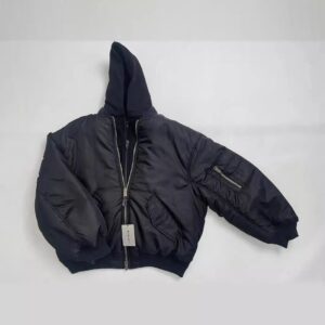 balenciaga bomber jacket black