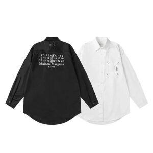 mm6 loose letter shirt